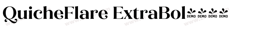 QuicheFlare ExtraBol字体转换